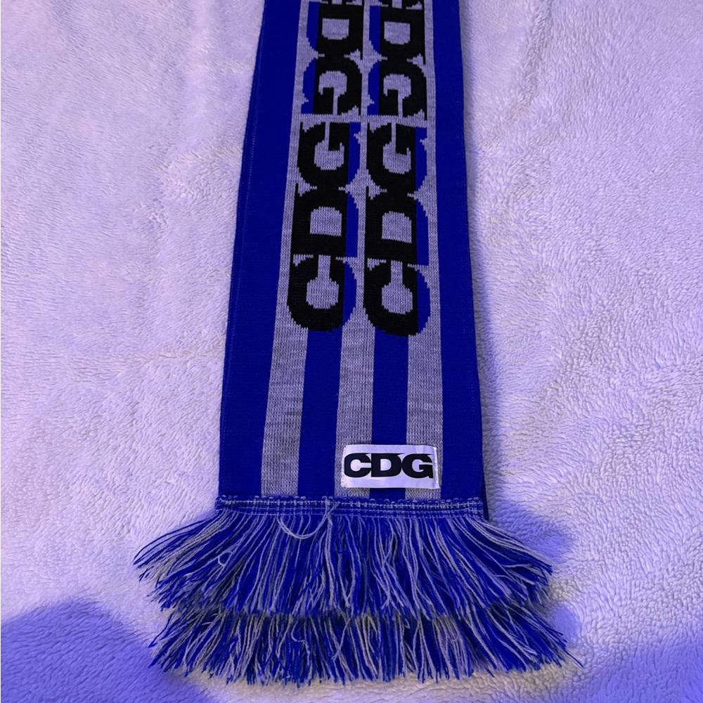 CDG Blue & Gray Logo Scarf
